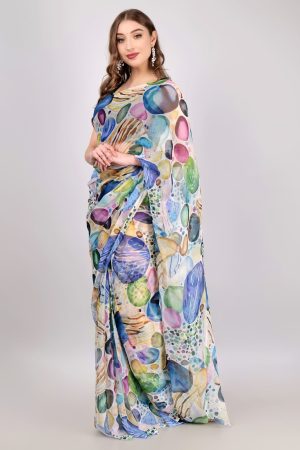 Colourful Pebbles in Chiffon