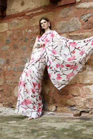 Dreams Come True Pure Chiffon Saree
