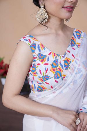 Kalakari indian chiffon saree
