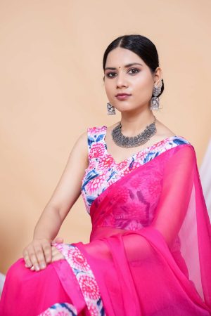 Chiffon Bliss Indian Chiffon Saree