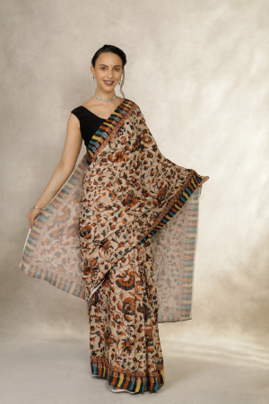 Heritage Stripes & Florals indian kota saree